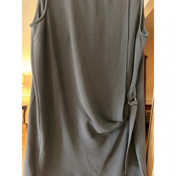LUSH Navy Blue Long Sleeveless Tunic Blouse Size S - Picture 5 of 6